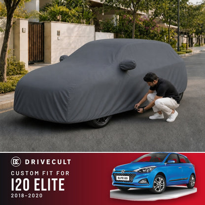 Hyundai i20 Elite 2018-2020 DriveCult Titan custom-fit waterproof car body cover