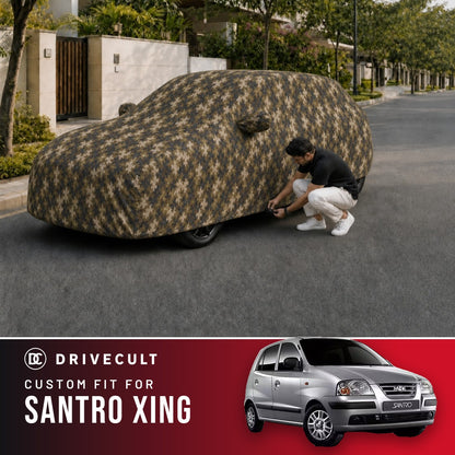 Hyundai Santro Xing DriveCult Phantom custom-fit waterproof car body cover