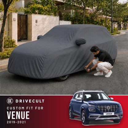Hyundai Venue 2019-2021 DriveCult Titan custom-fit waterproof car body cover
