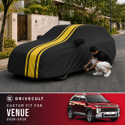Hyundai Venue 2026-2028 DriveCult Blaze custom-fit waterproof car body cover