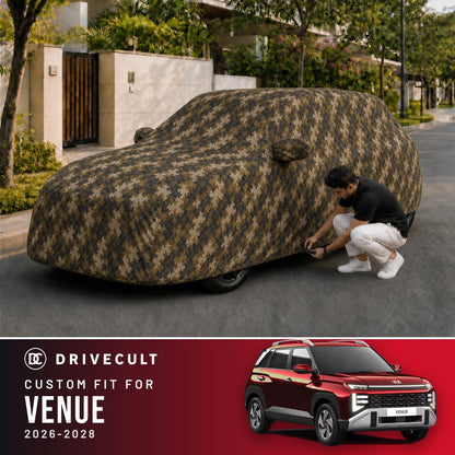 Hyundai Venue 2026-2028 DriveCult Phantom custom-fit waterproof car body cover