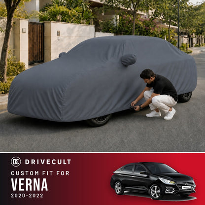 Hyundai Verna 2020-2022 DriveCult Titan custom-fit waterproof car body cover