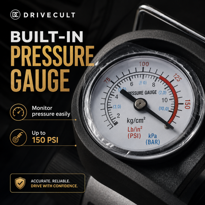 DriveCult TurboFill portable tyre inflator for car, SUV and 4x4