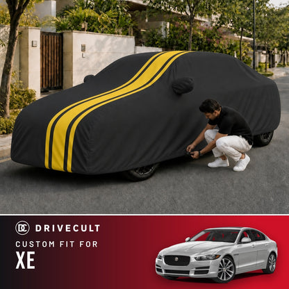 Jaguar XE DriveCult Blaze custom-fit waterproof car body cover
