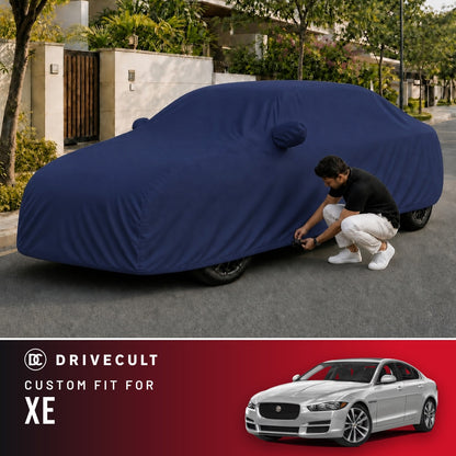 Jaguar XE DriveCult Storm custom-fit waterproof car body cover