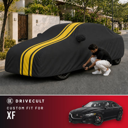 Jaguar XF DriveCult Blaze custom-fit waterproof car body cover