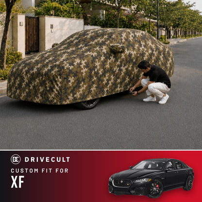 Jaguar XF DriveCult Phantom custom-fit waterproof car body cover