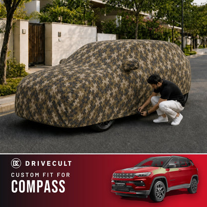Jeep Compass DriveCult Phantom custom-fit waterproof car body cover