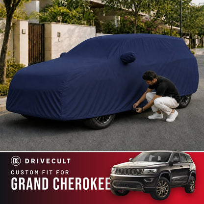Jeep Grand Cherokee DriveCult Storm custom-fit waterproof car body cover