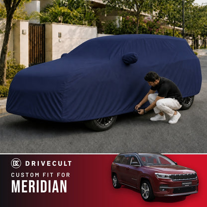 Jeep Meridian DriveCult Storm custom-fit waterproof car body cover
