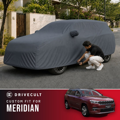 Jeep Meridian DriveCult Titan custom-fit waterproof car body cover