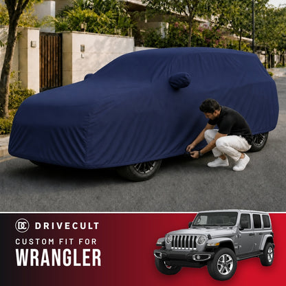 Jeep Wrangler DriveCult Storm custom-fit waterproof car body cover