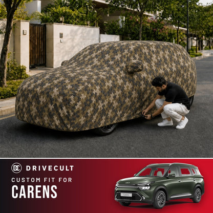 Kia Carens DriveCult Phantom custom-fit waterproof car body cover