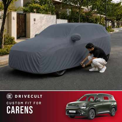 Kia Carens DriveCult Titan custom-fit waterproof car body cover