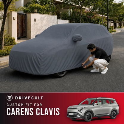 Kia Carens Clavis DriveCult Titan custom-fit waterproof car body cover