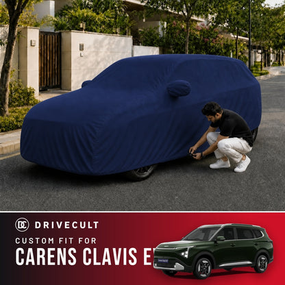 Kia Carens Clavis EV DriveCult Storm custom-fit waterproof car body cover