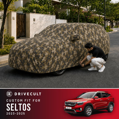 Kia Seltos 2023-2025 DriveCult Phantom custom-fit waterproof car body cover