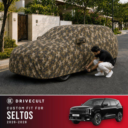 Kia Seltos 2026-2028 DriveCult Phantom custom-fit waterproof car body cover
