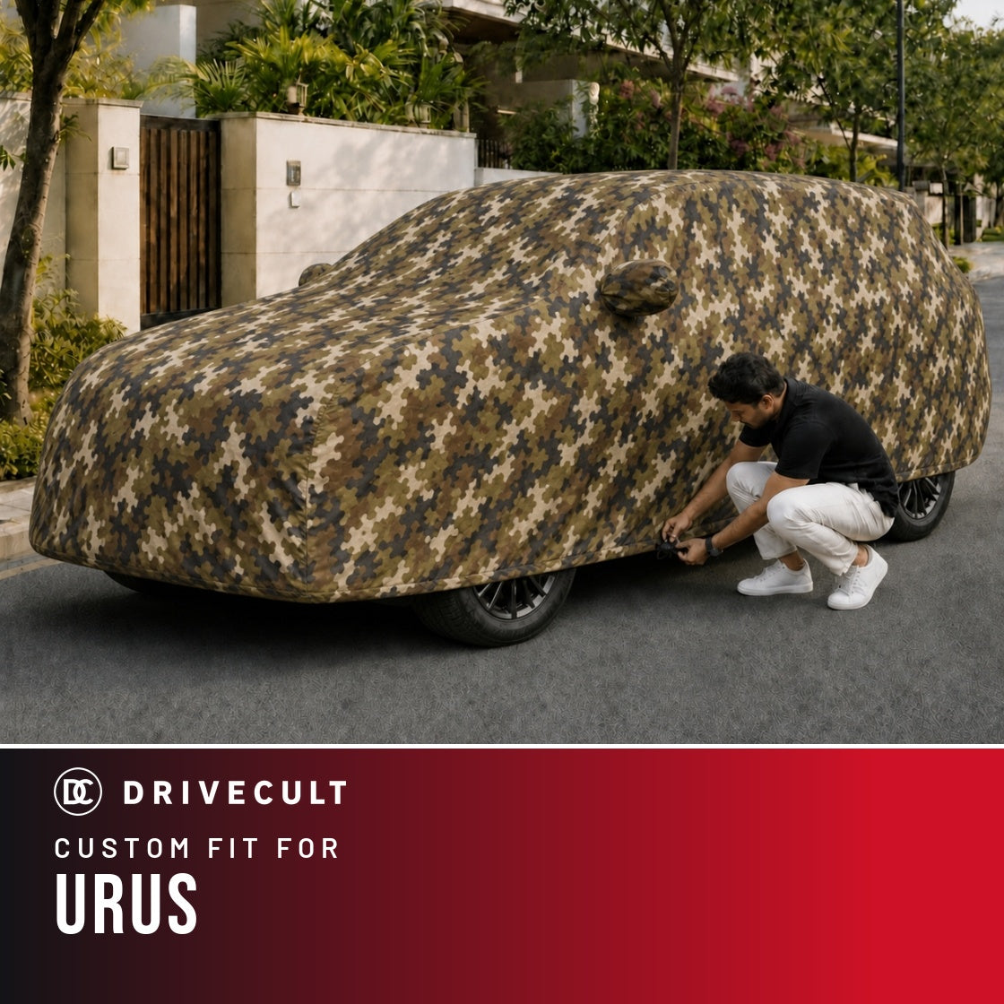 Lamborghini Urus DriveCult Phantom custom-fit waterproof car body cover