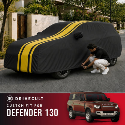 Land Rover Defender 130 DriveCult Blaze custom-fit waterproof car body cover