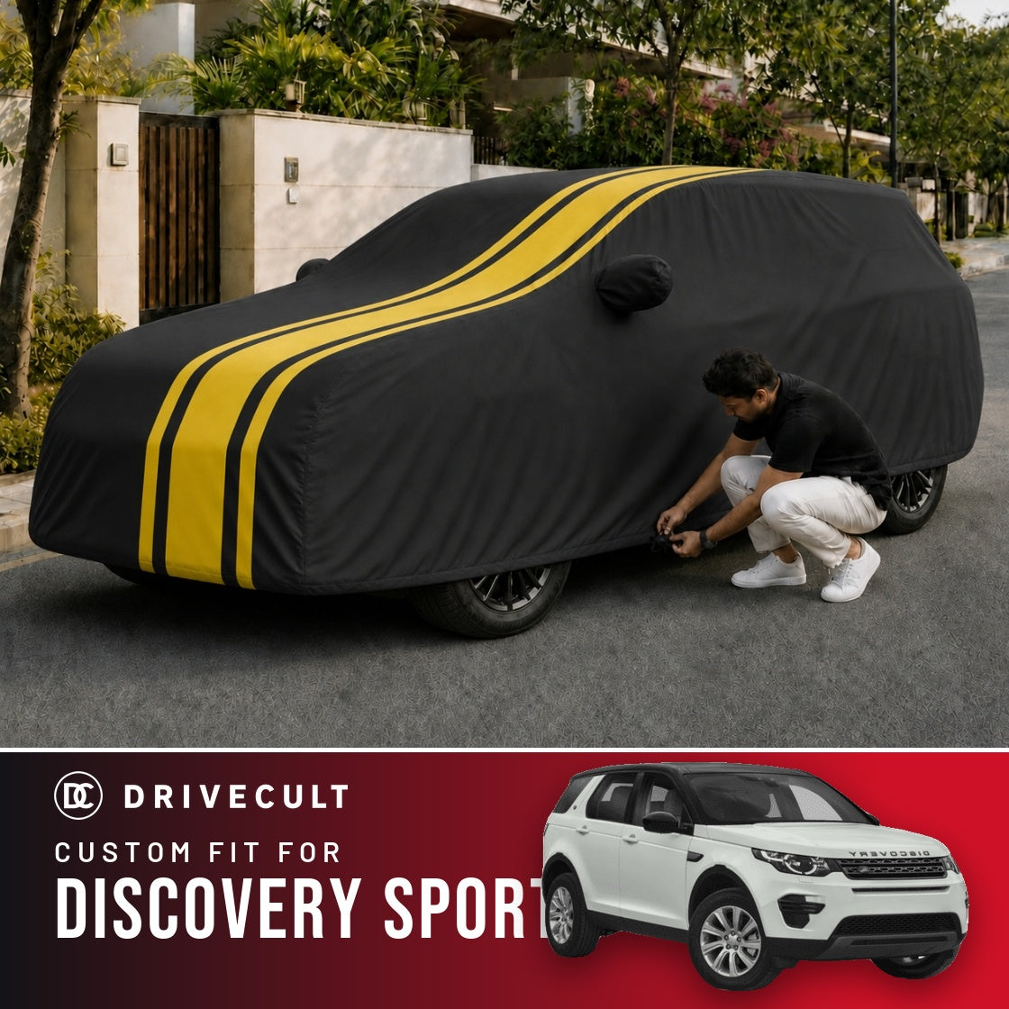 Land Rover Discovery Sport DriveCult Blaze custom-fit waterproof car body cover