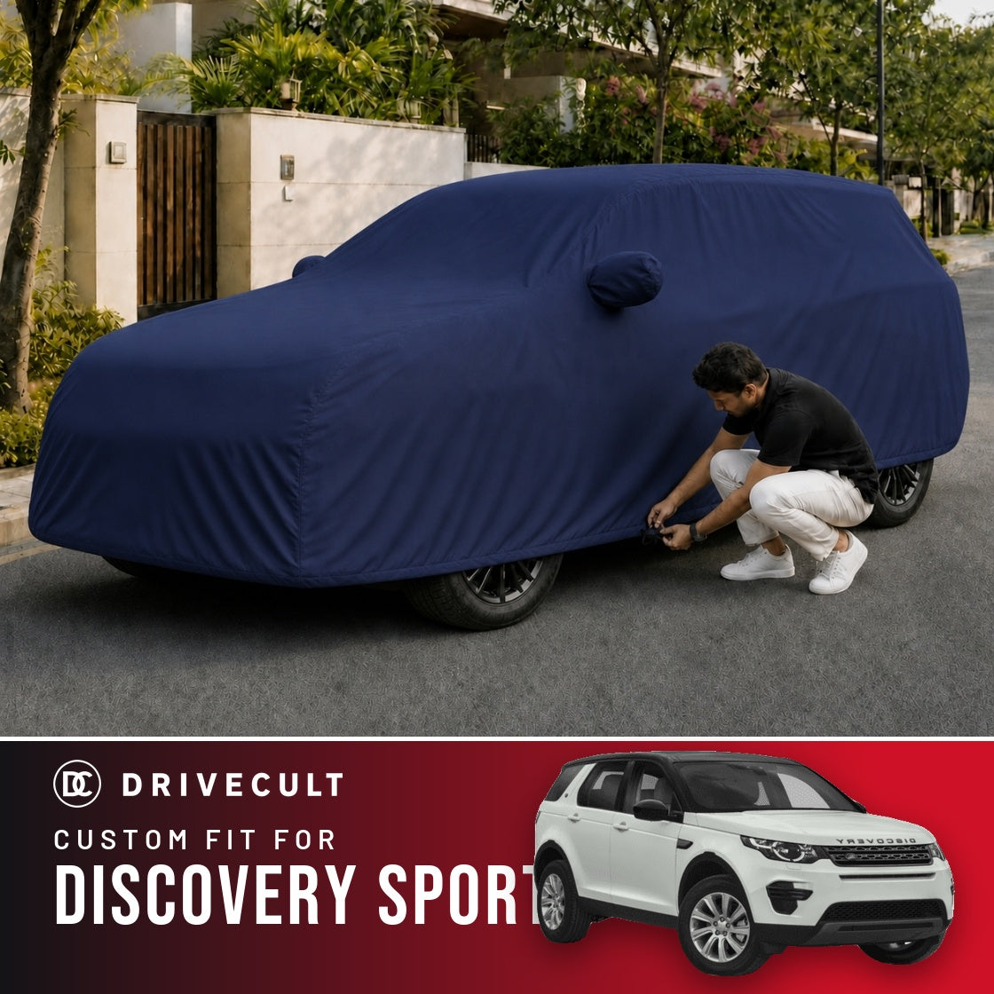 Land Rover Discovery Sport DriveCult Storm custom-fit waterproof car body cover