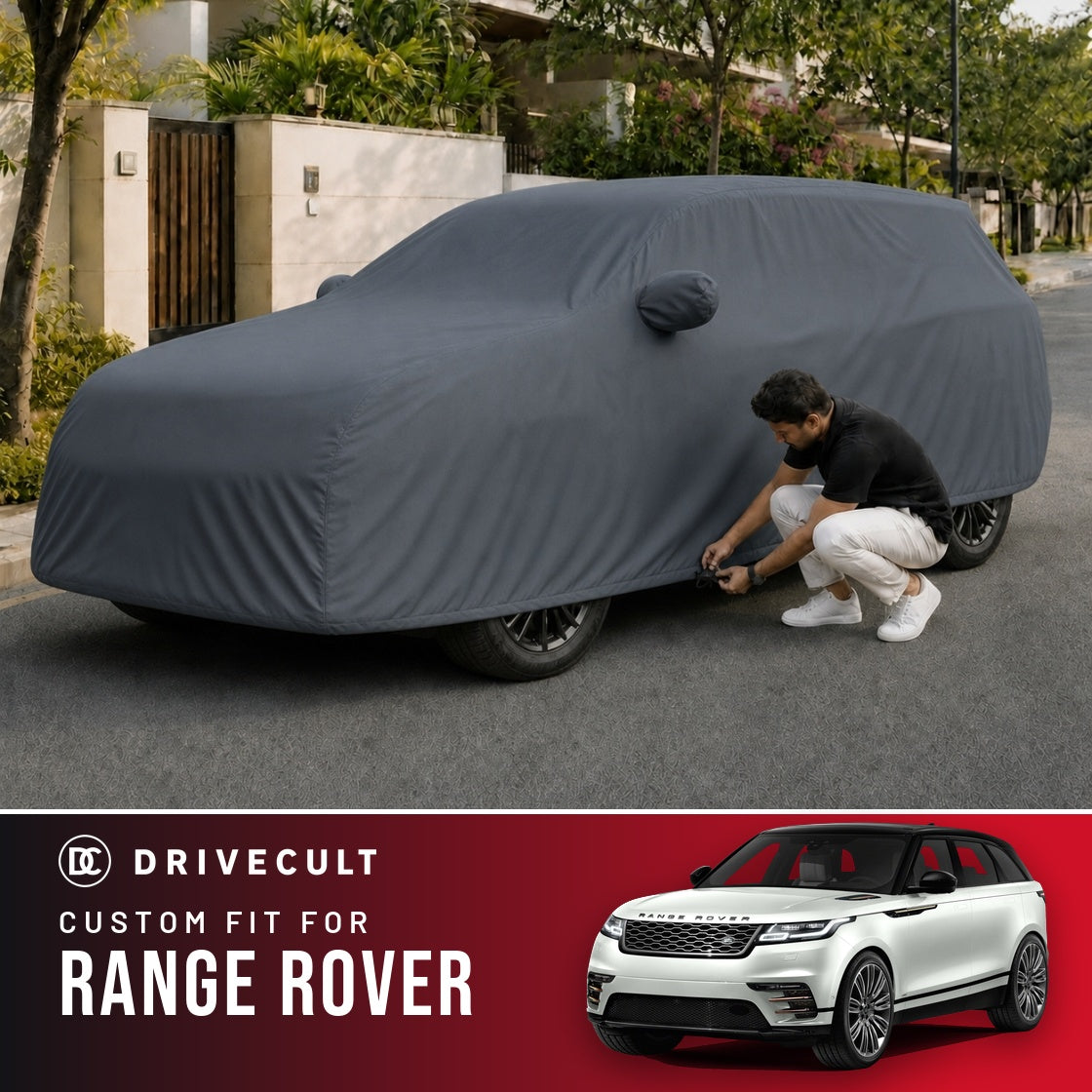Land Rover Range Rover DriveCult Titan custom-fit waterproof car body cover