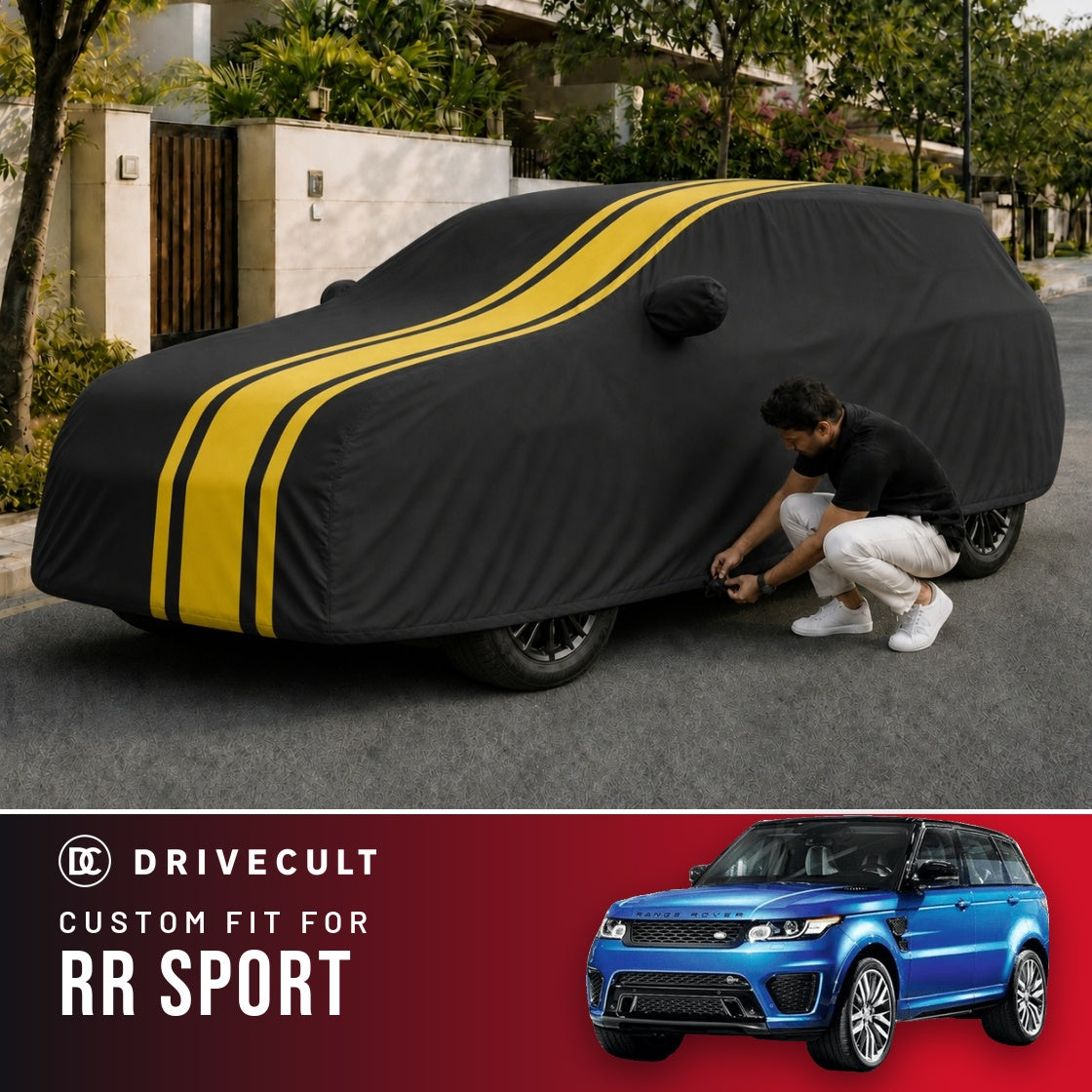 Land Rover Rr Sport DriveCult Blaze custom-fit waterproof car body cover