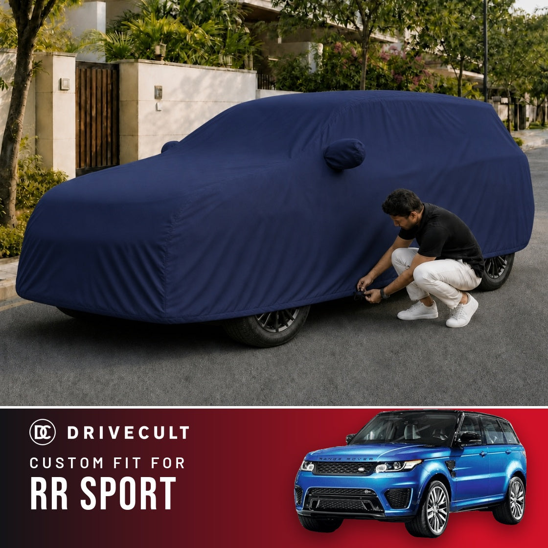 Land Rover Rr Sport DriveCult Storm custom-fit waterproof car body cover