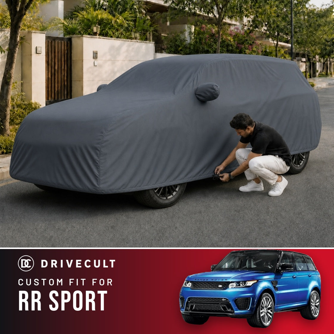 Land Rover Rr Sport DriveCult Titan custom-fit waterproof car body cover