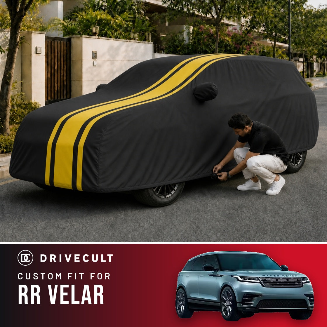 Land Rover Rr Velar DriveCult Blaze custom-fit waterproof car body cover