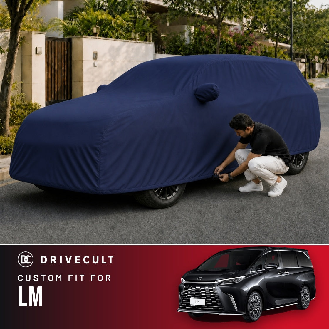 Lexus LM DriveCult Storm custom-fit waterproof car body cover