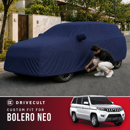 Mahindra Bolero Neo DriveCult Storm custom-fit waterproof car body cover