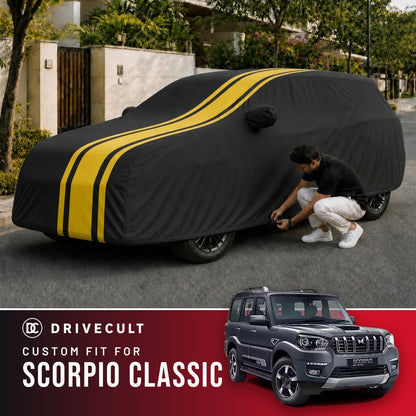 Mahindra Scorpio Classic DriveCult Blaze custom-fit waterproof car body cover
