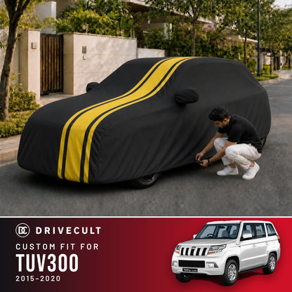 Mahindra TUV300 2015-2020 DriveCult Blaze custom-fit waterproof car body cover