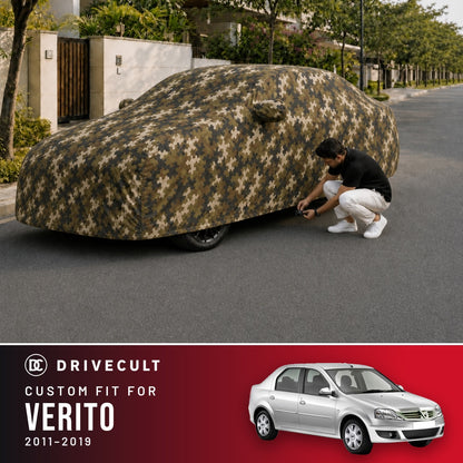 Mahindra Verito 2011-2019 DriveCult Phantom custom-fit waterproof car body cover