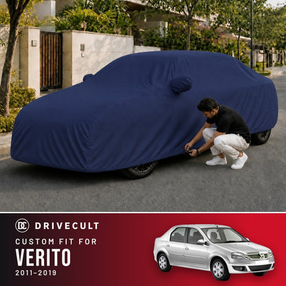 Mahindra Verito 2011-2019 DriveCult Storm custom-fit waterproof car body cover