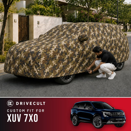 Mahindra XUV 7XO DriveCult Phantom custom-fit waterproof car body cover