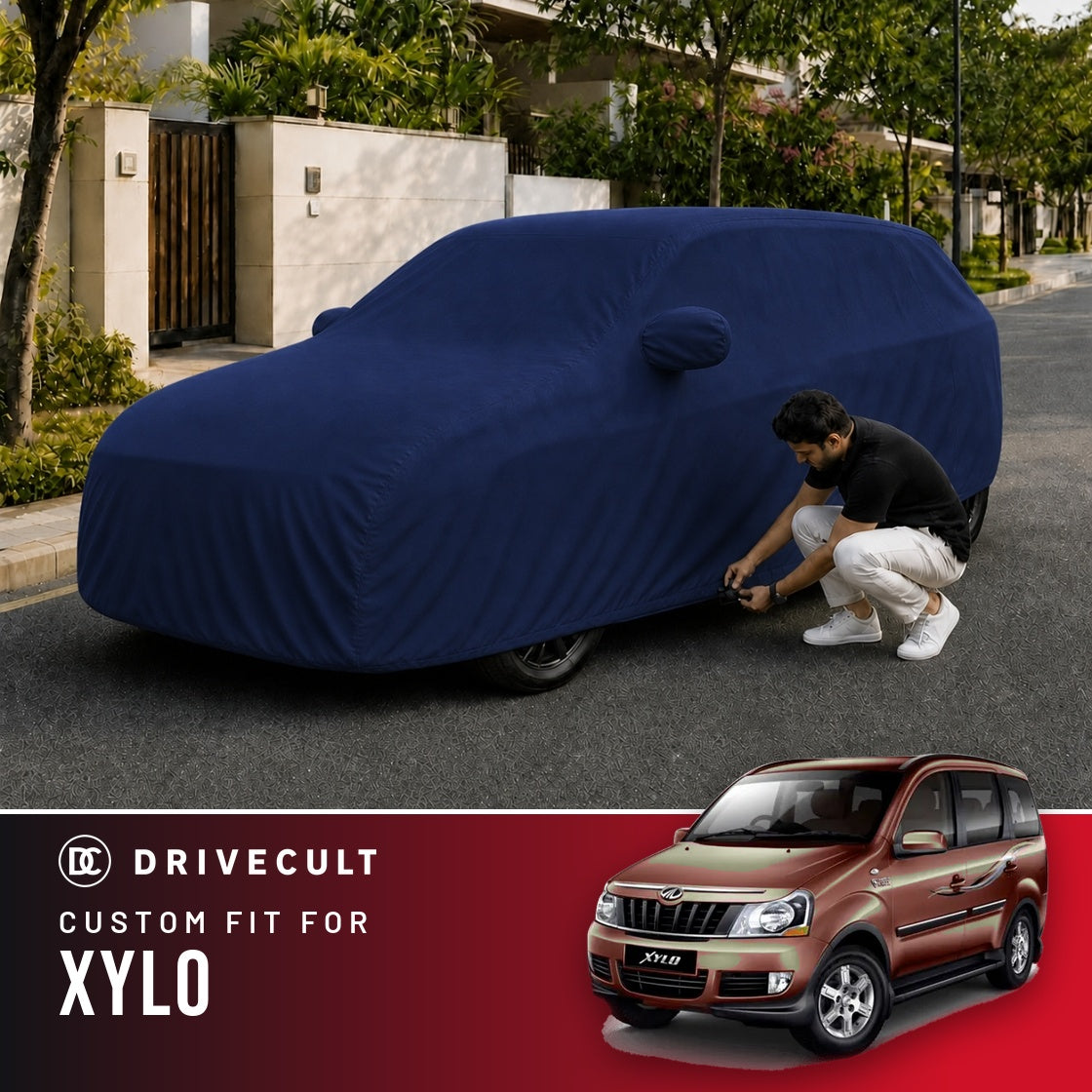 Mahindra Xylo DriveCult Storm custom-fit waterproof car body cover