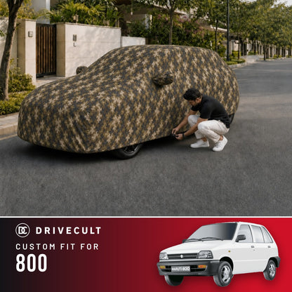 Maruti Suzuki 800 DriveCult Phantom custom-fit waterproof car body cover
