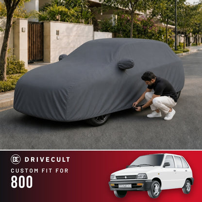 Maruti Suzuki 800 DriveCult Titan custom-fit waterproof car body cover