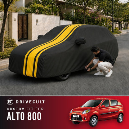 Maruti Suzuki Alto 800 DriveCult Blaze custom-fit waterproof car body cover