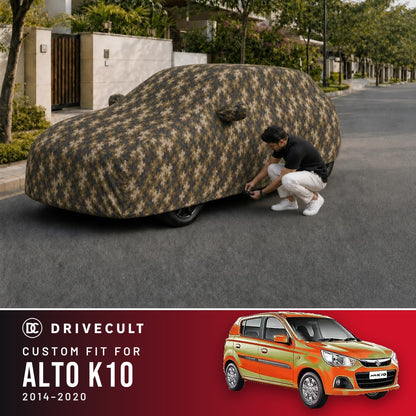 Maruti Suzuki Alto K10 2014-2020 DriveCult Phantom custom-fit waterproof car body cover