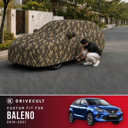 Maruti Suzuki Baleno 2019-2021 DriveCult Phantom custom-fit waterproof car body cover
