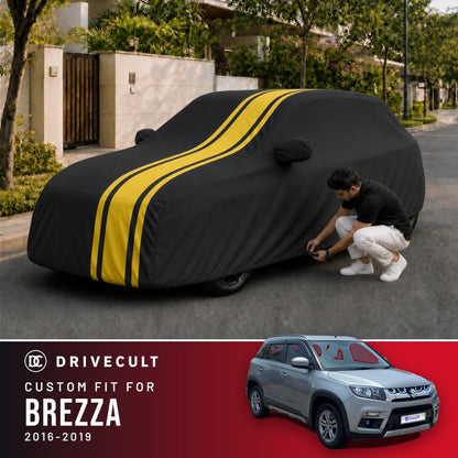 Maruti Suzuki Brezza 2016-2019 DriveCult Blaze custom-fit waterproof car body cover