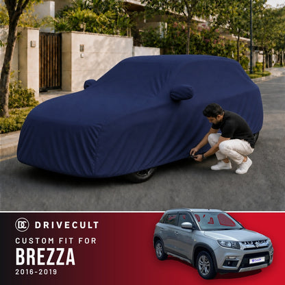 Maruti Suzuki Brezza 2016-2019 DriveCult Storm custom-fit waterproof car body cover