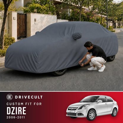 Maruti Suzuki Dzire 2006-2011 DriveCult Titan custom-fit waterproof car body cover