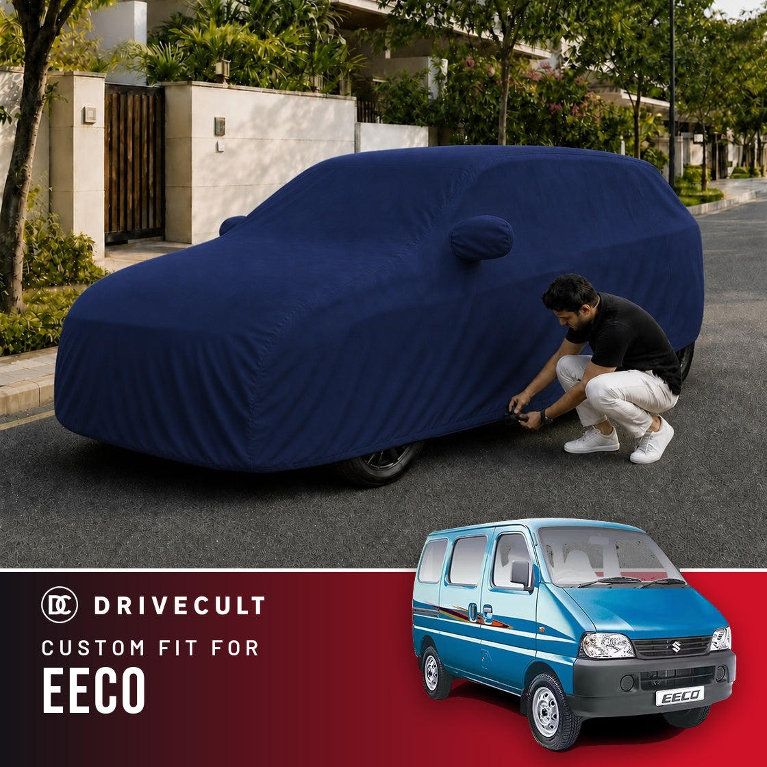 Maruti Suzuki Eeco DriveCult Storm custom-fit waterproof car body cover