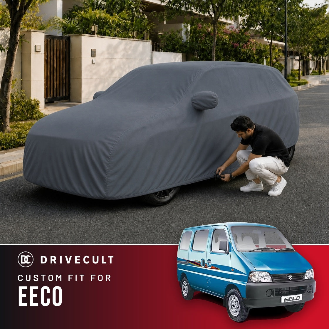 Maruti Suzuki Eeco DriveCult Titan custom-fit waterproof car body cover