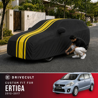 Maruti Suzuki Ertiga 2012-2017 DriveCult Blaze custom-fit waterproof car body cover